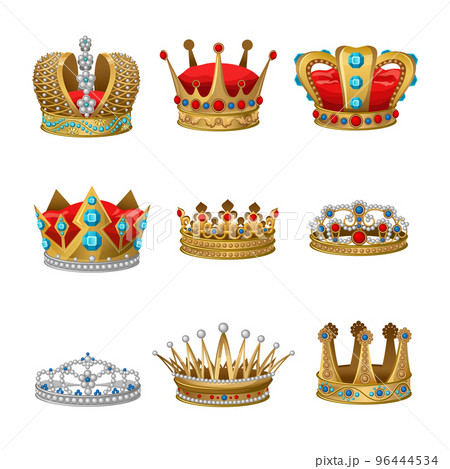 Crown Icon Set Crown Icon Set 96444534