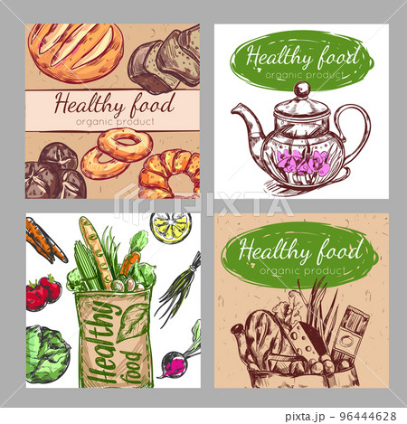 Sketch Healthy Food Icon Set Sketch Healthy Food Icon Set 96444628