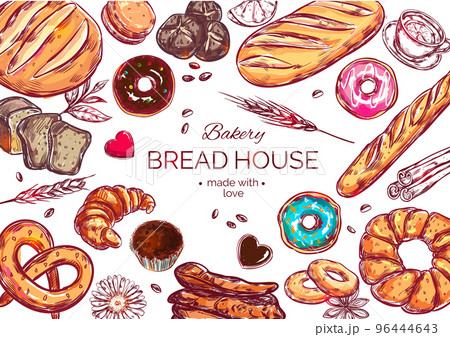 Food View Bread Composition 96444643