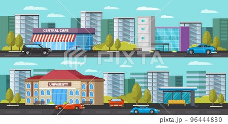 Urban Landscape Horizontal Banners Urban Landscape Horizontal Banners 96444830