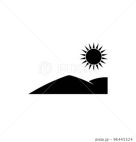 hill atmosphere vector icon 96445324