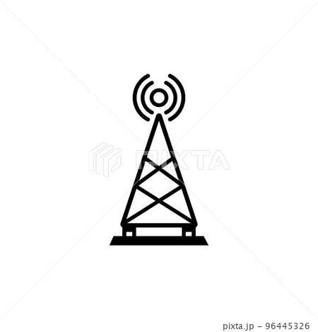 signaling pole icon 96445326