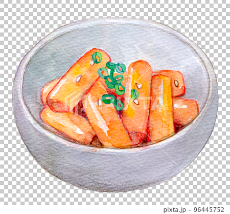 韓国料理　水彩イラスト　トッポッキ 96445752
