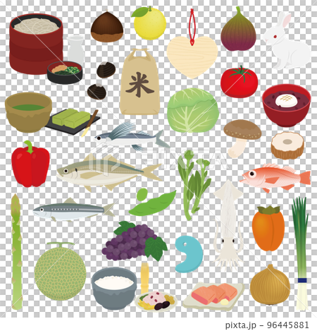 島根県の特産品のイラスト 島根県の特産品のイラスト 96445881