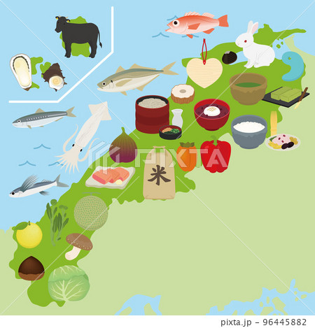 島根県の特産品のイラスト 96445882