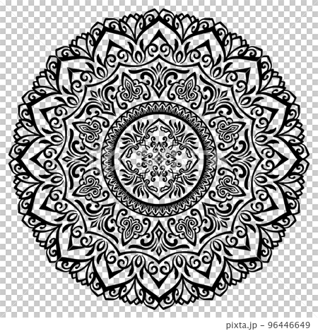 曼陀羅藝術（線描、單色、書法、亞洲） 96446649