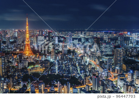 東京の都市夜景【東京都・港区】 東京の都市夜景【東京都・港区】 96447703