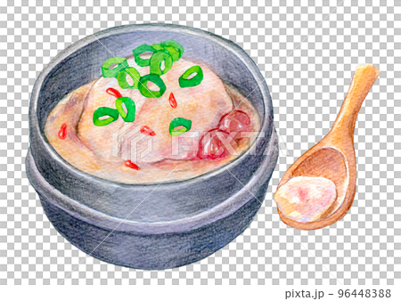 韓国料理　水彩イラスト　参鶏湯 96448388