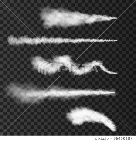 Smoke from military rocket launch. 96450187