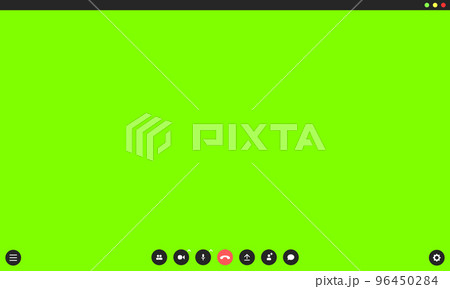 Start online conference concept. Video call app mockup Start online conference concept. Video call app mockup 96450284