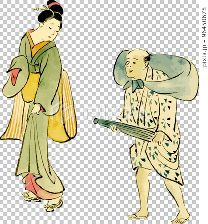 lady and luggage 96450678