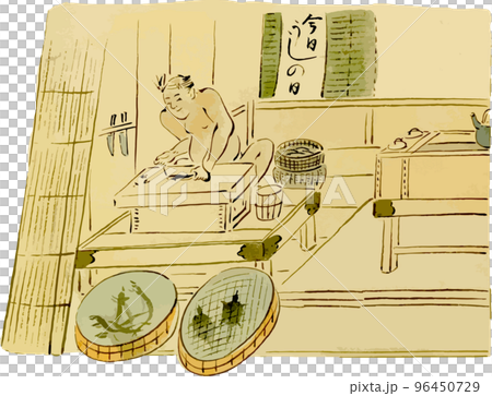 Eel restaurant in Edo Eel restaurant in Edo 96450729