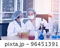 Scientists Conduct experiments at laboratory. 96451391