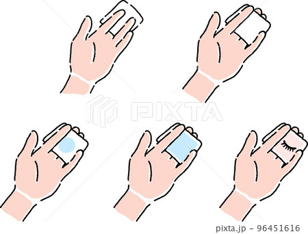 手書き　手　美容 96451616