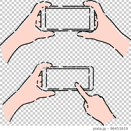 手書き 手 スマホ操作 手書き 手 スマホ操作 96451619