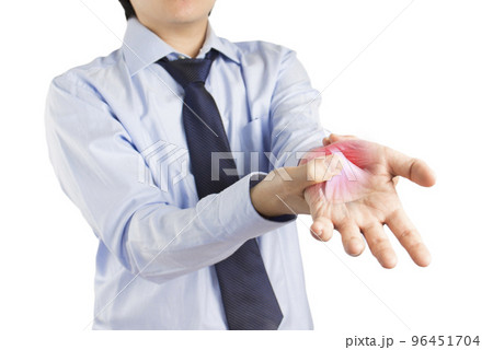 office worker feel hand muscle pain office syndrome  , x-ray 96451704