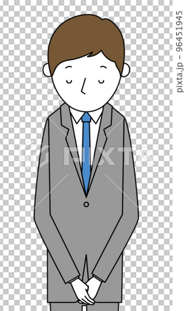お辞儀する若いビジネスマン 96451945