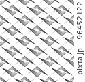Vector seamless pattern of black lines in the form of squares and rhombuses. Seamless abstract geometric pattern of thin stripes of lines and angles. 96452122