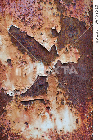 Rusty metal background of rust on the metal surface Rusty metal background of rust on the metal surface 96453510