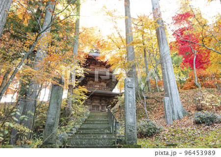 長野県 貞祥寺の紅葉 長野県 貞祥寺の紅葉 96453989