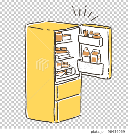 冷蔵庫のシンプルなイラスト 96454069