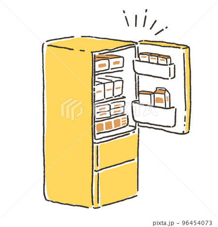 冷蔵庫のシンプルなイラスト 96454073