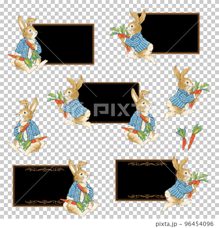 cute rabbit greeting card, 96454096
