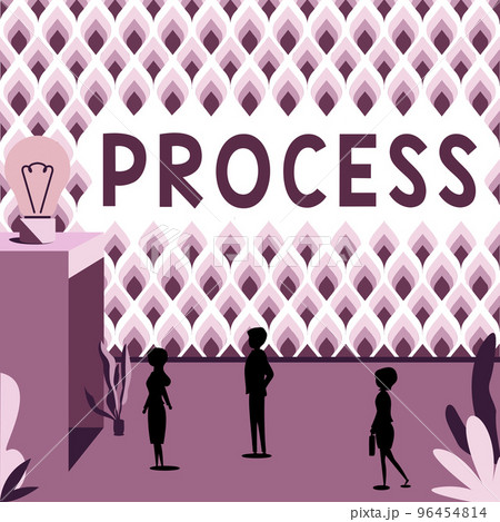 Handwriting text Process. Business concept series of progressive interdependent steps by which end is attained Handwriting text Process. Business concept series of progressive interdependent steps by which end is attained 96454814