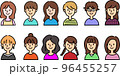 いろんなタイプの人々のイラストアイコン 96455257