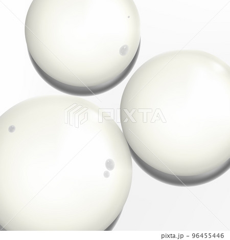 Vector Realistic Water Drops or Beauty and Cosmetics Clear Gel Element 3D Illustration in Pink for Poster, Book Cover or Advertisement Background.	 96455446