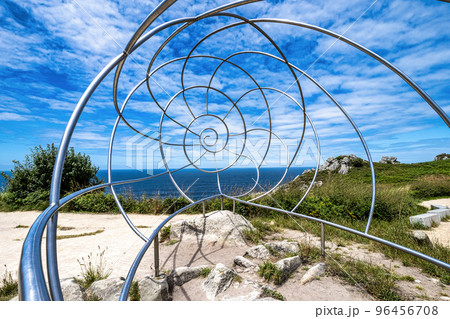Sculpture at the Galician Vela Coast near Pontevedra, Galicia, Spain Sculpture at the Galician Vela Coast near Pontevedra, Galicia, Spain 96456708