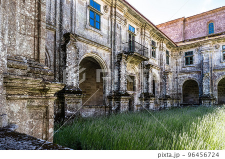 Courtyard of the monastery of Oseira at Ourense, Galicia, Spain. Monasterio de Santa Maria la Real de Oseira Courtyard of the monastery of Oseira at Ourense, Galicia, Spain. Monasterio de Santa Maria la Real de Oseira 96456724