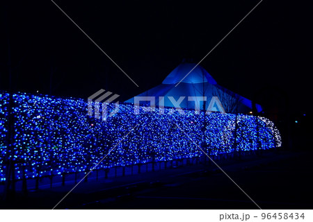 福井県坂井市ゆりの里　ュリームとブルーの光のトンネル 96458434