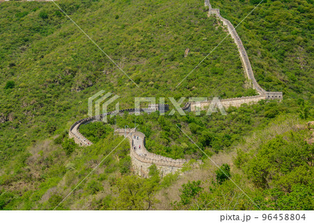 the great man-made structure. Great Wall of China 96458804