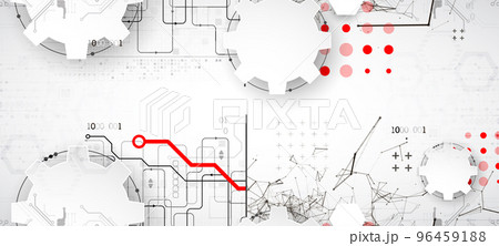Abstract technology concept. Circuit board, high computer color background. Vector illustration with space for content, web - template, business tech presentation. Abstract technology concept. Circuit board, high computer color background. Vector illustration with space for content, web - template, business tech presentation. 96459188