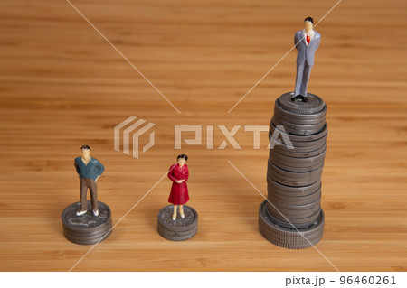 賃金格差を表したイメージ 賃金格差を表したイメージ 96460261