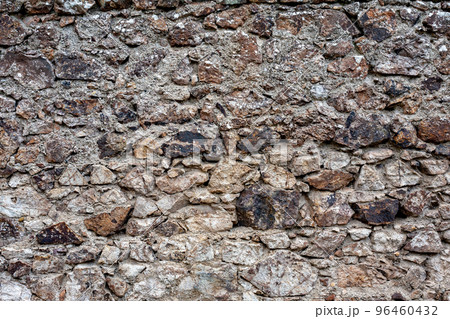 Old stone castle wall texture. Old stone castle wall texture. 96460432