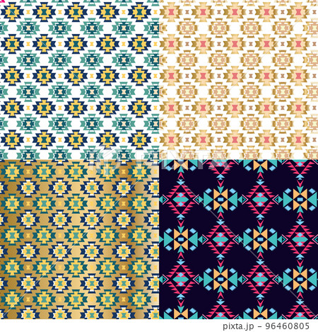 Decorative traditional ornament ethnic tribal background Decorative traditional ornament ethnic tribal background 96460805