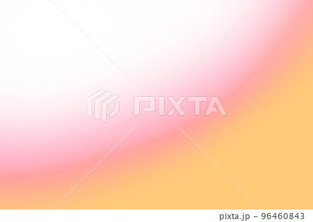 白とピンクと淡いオレンジのシンプルな曲線のグラデーションのイラスト