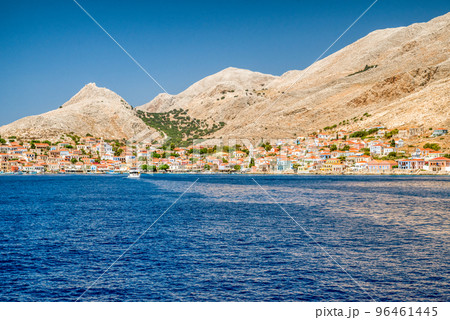 Picturesque small island Halki in Greece Picturesque small island Halki in Greece 96461445