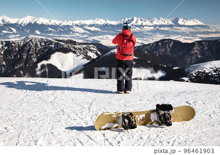 Snowboarder on the hill Snowboarder on the hill 96461903