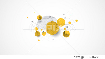 Trendy abstract wireframe background. Modern science or technology art elements. Surface illustration. Vector. Trendy abstract wireframe background. Modern science or technology art elements. Surface illustration. Vector. 96462736