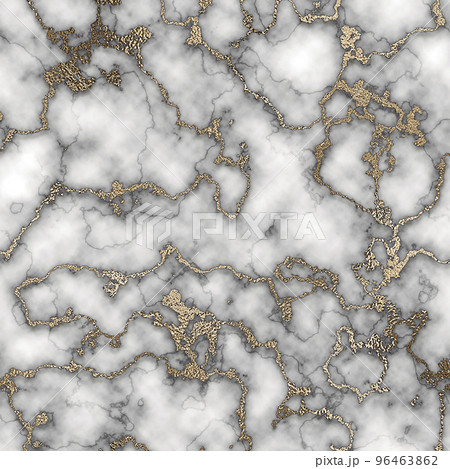 Luxury white gold marble texture background. Square marbling texture design for banner, invitation, social media post, wallpaper, headers, website, print ads, packaging design template. 96463862