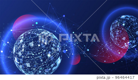 Abstract technology sphere background. Global network concept. 96464417