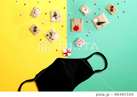 Christmas gift boxes with a cloth black face mask 96465509