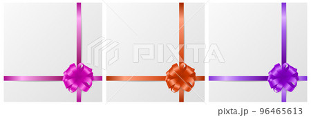 Vector 3d Realistic Gift Bow of Different Colors Icon Set Closeup Isolated. Pink, Red, Purple Bow for Birthday, Christmas Presents, Gifts, Invitation, Card, Gift Box. Holiday Decoration Vector 3d Realistic Gift Bow of Different Colors Icon Set Closeup Isolated. Pink, Red, Purple Bow for Birthday, Christmas Presents, Gifts, Invitation, Card, Gift Box. Holiday Decoration 96465613