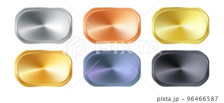 Vector set golden, bronze, silver and different web luxury award banners. Vector premium web metallic banners or buttons. Metal banner. Vector set golden, bronze, silver and different web luxury award banners. Vector premium web metallic banners or buttons. Metal banner. 96466587