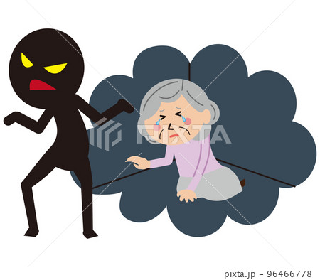 高齢者虐待　シニア　放棄　放任 96466778