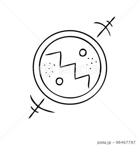Esoteric geometric symbols. Celestial signs. Vector illustration. 96467797