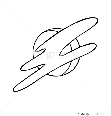 Esoteric symbol of the moon. Celestial signs. Vector illustration. 96467798
